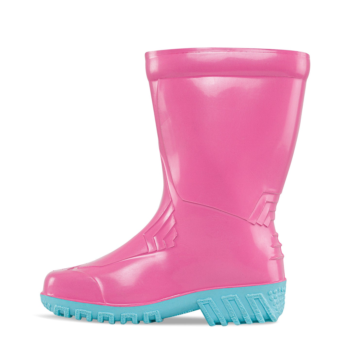 Croydon Bulabula fuchsia aquamarine Kids Rain Boots Girls PVC Waterproof Pink Blue Fun Design Outdoor
