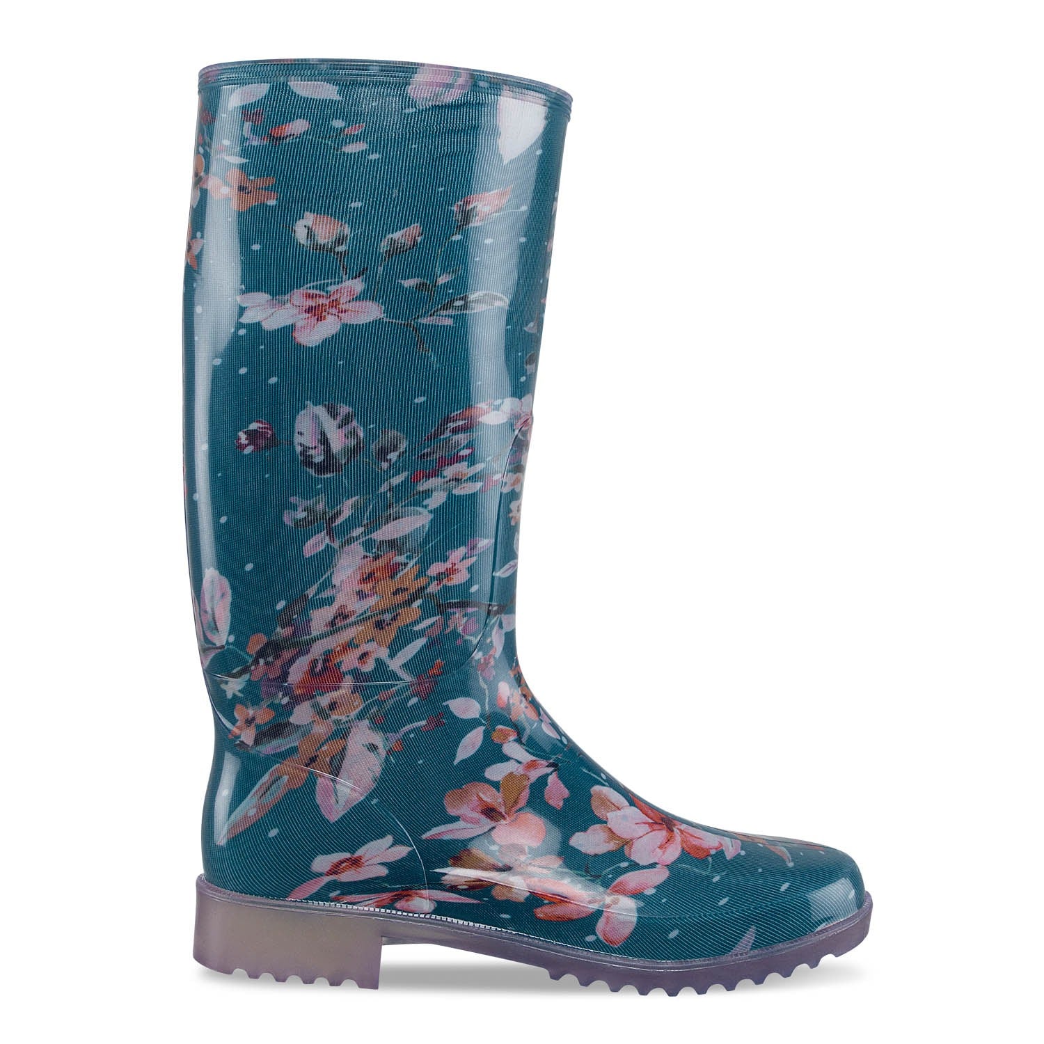 Croydon Tiffany Colors Women Rain Boots Floral Print Waterproof